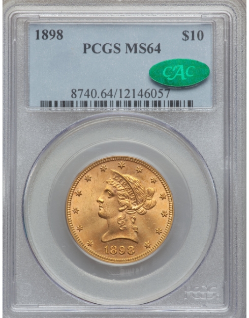 1898 $10 Liberty Eagle MS64